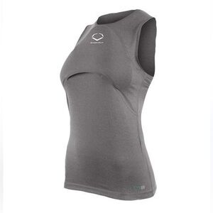 NWT EvoShield Women’s Chest Guard Racerback‎ Shirt - Small Graphite